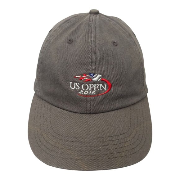 US Open 2016 Strapback Cap Hat Tennis Tournament Adjustable Adult Baseball Gray - Picture 1 of 14